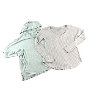 American Eagle Soft&Sexy Bundle (2) Lightweight Hooded Sweatshirt Cozy Packable